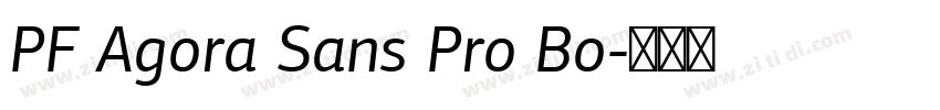 PF Agora Sans Pro Bo字体转换
